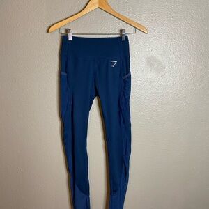 Gymshark Moisture-Wicking Leggings in Navy